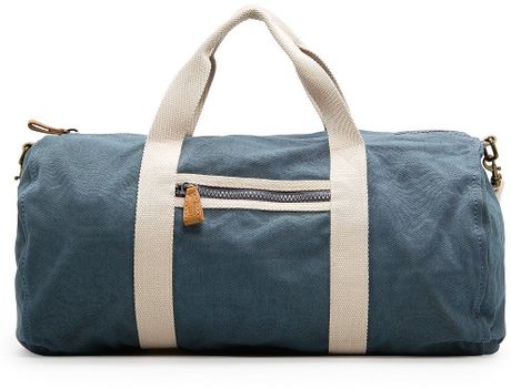 Mango Cotton Canvas Duffle Bag in Blue for Men (royal blue) | Lyst