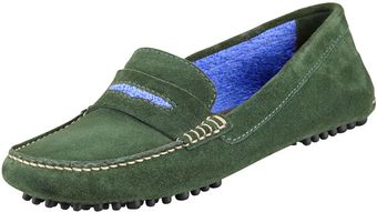 Manolo Blahnik Terry Trimmed Suede Driver - Lyst