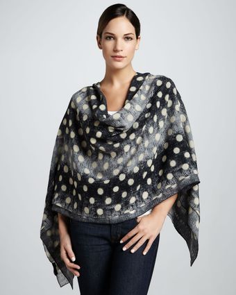 Marc By Marc Jacobs Lightweight Lizard Dot Scarf - Lyst