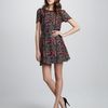 Marc By Marc Jacobs Geo Maze Printed ALine Dress in Red (shadow grey multi) - Lyst