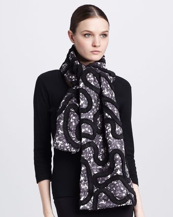Marc Jacobs Paisleyprint Silk Twill Scarf - Lyst
