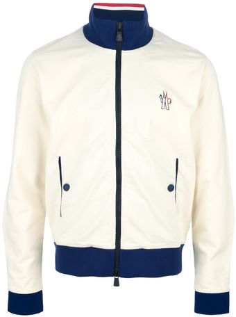 Moncler Grenoble Bicolour Bomber Jacket - Lyst