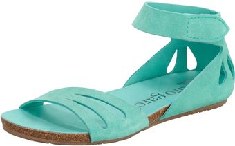 Pedro Garcia Joanna Cutout Suede Sandal Aqu - Lyst
