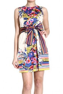 RED Valentino Sleeveless Printed Dress Bow - Lyst