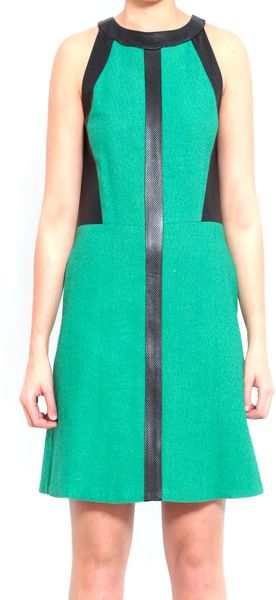 Sea Ny Leather Cut Out Tank Dress  - Lyst