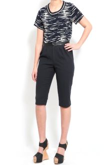 Sea Ny Leather Long Short in Navy - Lyst