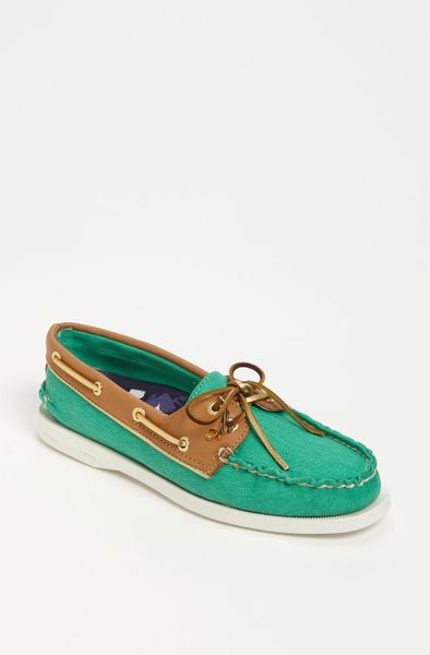 sperry top sider green sole