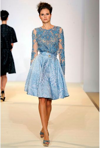 Temperley London Tile Flared Skirt - Lyst
