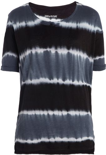 Zadig & Voltaire T Shirt Axely Stripes - Lyst