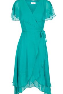 Almost Famous Chiffon Wrap Dress - Lyst