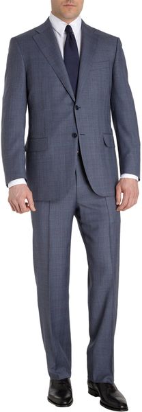 Canali Plaid Suit - Lyst