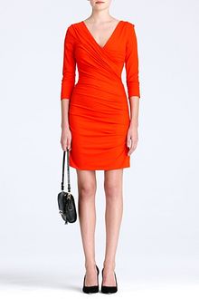 Diane Von Furstenberg Bentley Short Ruched Dress - Lyst
