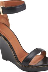 Givenchy Zipper Trim Wedge Sandal