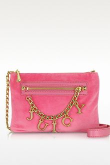 Juicy Couture Iconic Charm Velour Flat Crossbody - Lyst