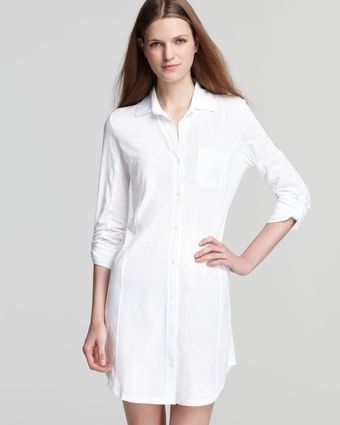 Lauren by Ralph Lauren Essentials Roll Cuff Sleep Shirt - Lyst