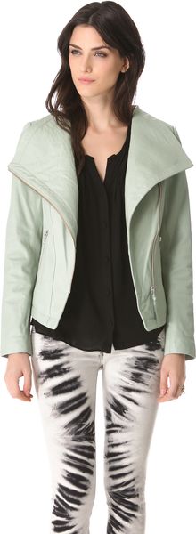 Mackage Tribeca Leather Jacket - Lyst