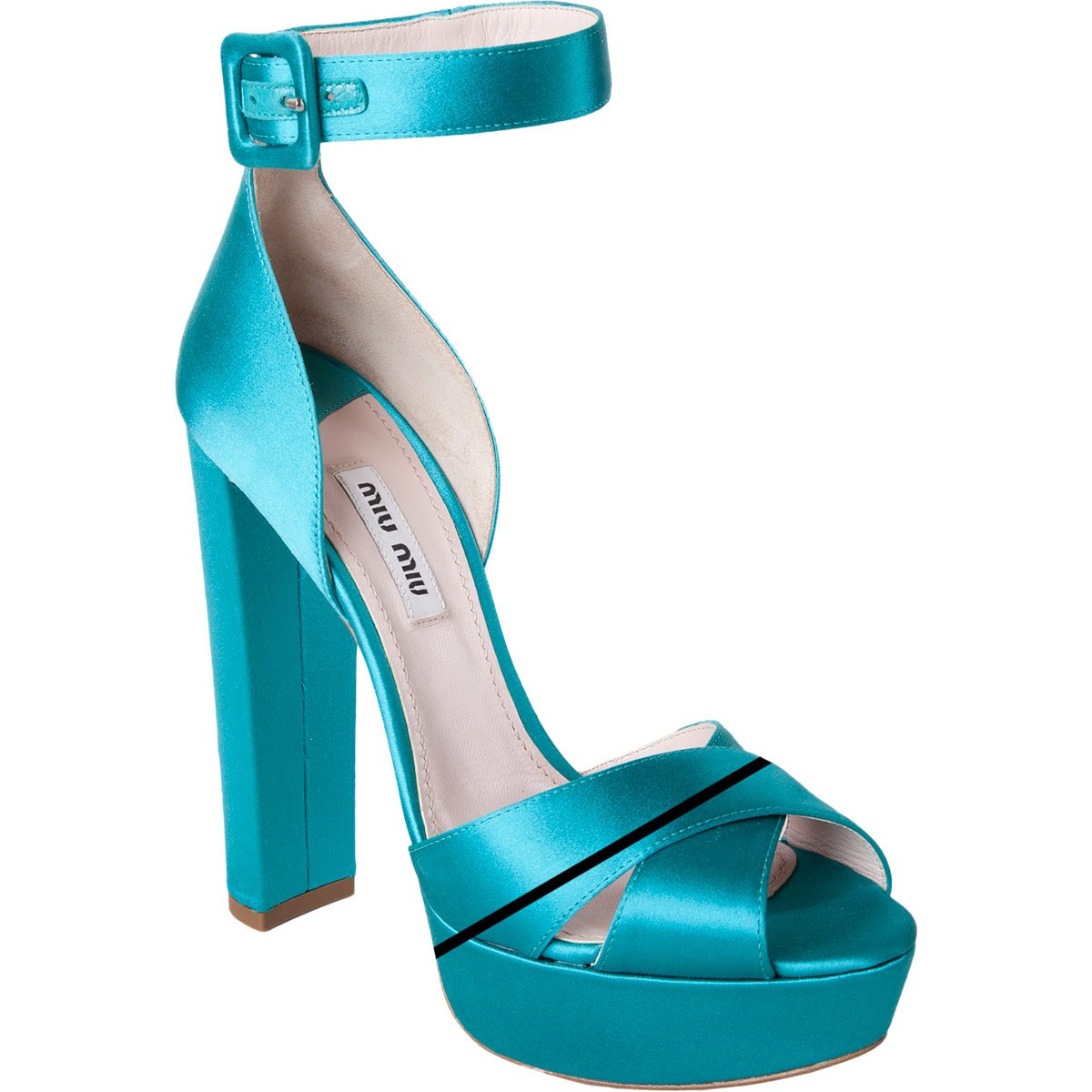 turquoise ankle strap heels