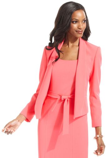 Tahari Shawlcollar Openfront Blazer - Lyst