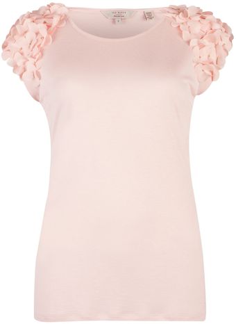 Ted Baker Anissa Flower Detail Top - Lyst