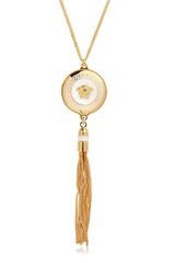 Versace Medusa Gold Plated Tassel Necklace