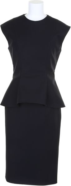 Dior Pencil Dress with Peplum Waist Flap - Lyst