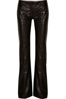 Balmain Leather Wideleg Pants - Lyst
