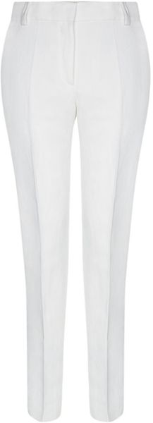 Nicole Farhi Linen Drill Trousers - Lyst