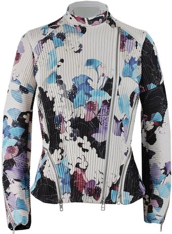 3.1 Phillip Lim Corded Motorcycle Jacket - Lyst