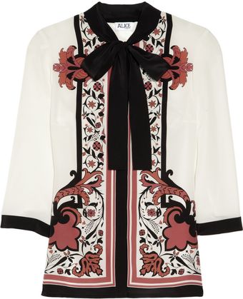 Alice By Temperley Nijinsky Printed Silk Top - Lyst