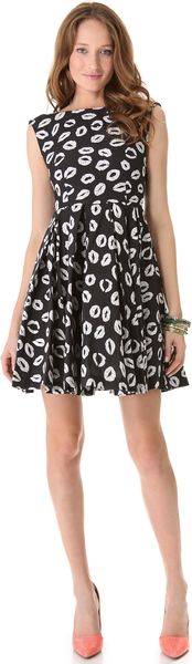 Alice + Olivia Allegra Flare Dress - Lyst