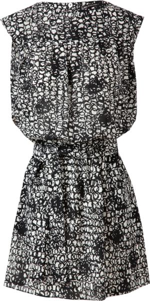 Balenciaga Printed Silk Dress - Lyst