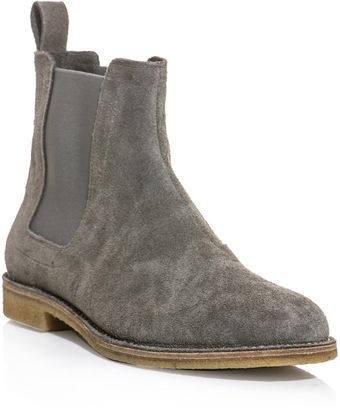 Bottega Veneta Suede Chelsea Boots - Lyst