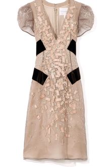 Carolina Herrera Silk Georgette Dress - Lyst