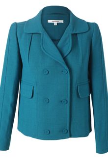 Carven Virgin Woolblend Tailored Jacket - Lyst