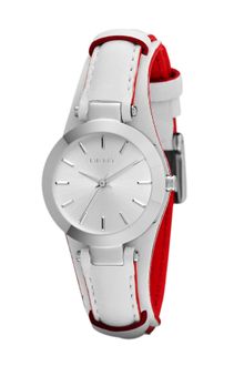 DKNY Essentials White Leather Ladies Watch - Lyst