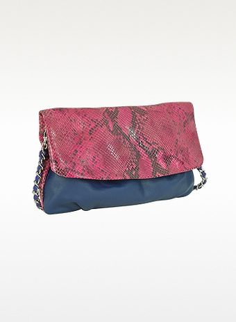 Elie Tahari Emory Glazed Python Shoulder Bag - Lyst