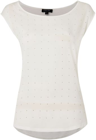 Episode Embellished T-Shirt - Lyst