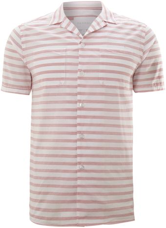 Farrell Short Sleeve Striped Shirt - Lyst
