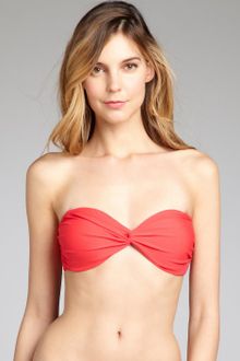 French Connection Nylon Perfect Plains Twist Bandeau Bikini Top - Lyst