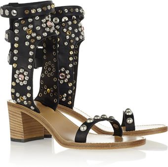 Isabel Marant Carol Studded Leather Sandals - Lyst