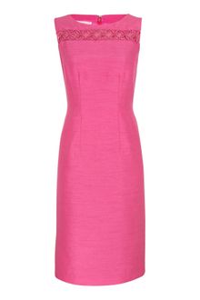 Jacques Vert Fucshia Shimmer Shantung Shift Dress - Lyst