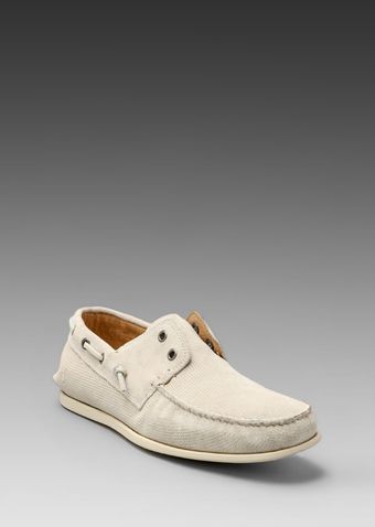 John Varvatos Schooner Boat Shoe in Birch - Lyst