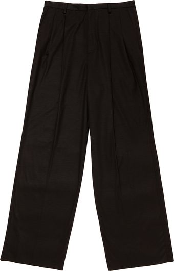 Lanvin Super Wide Legged Wool Jersey Trousers - Lyst