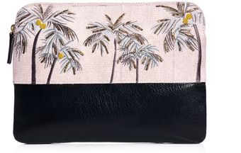 Lizzie Fortunato Safari Palm Tree Clutch - Lyst