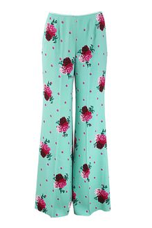 Marc Jacobs Side Zip Palazzo Floral Pants - Lyst