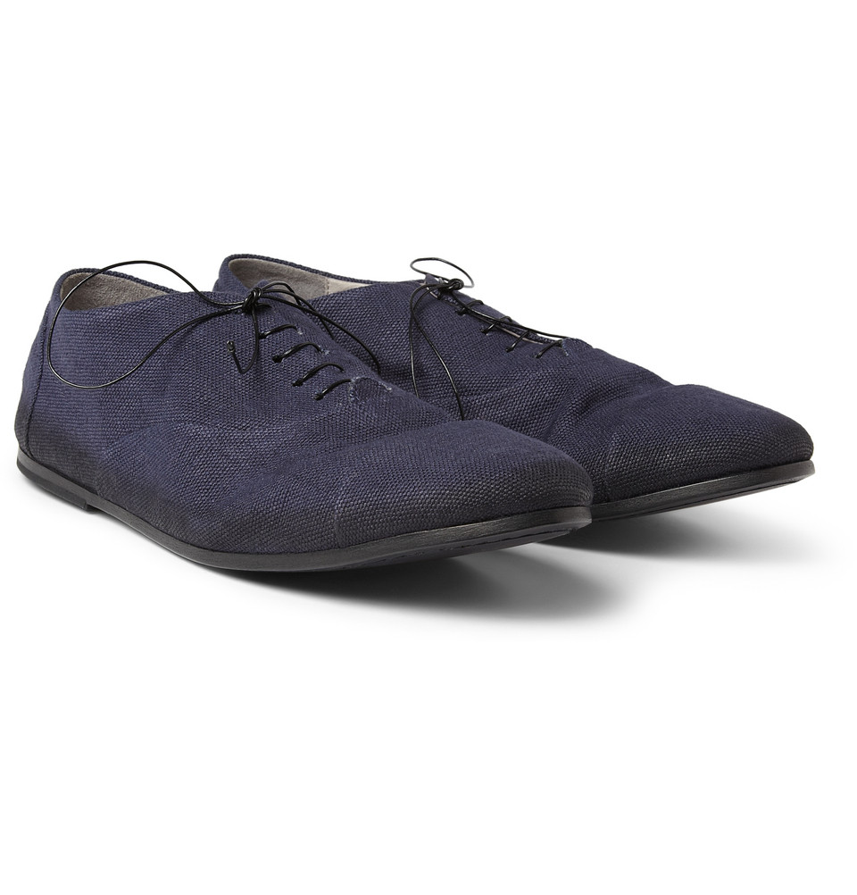 canvas oxford shoes marsell canvas and leather oxford shoes in blue for lyst canvas oxford shoes marsell canvas and leather oxford shoes in blue for lyst