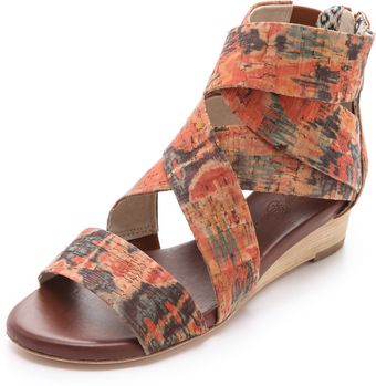 Matt Bernson Delphine Cork Wedge Sandals - Lyst