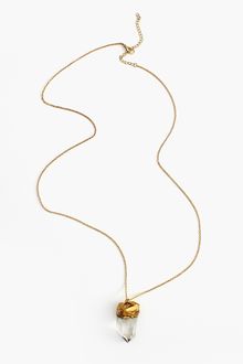 Nasty Gal Wired Crystal Pendant - Lyst