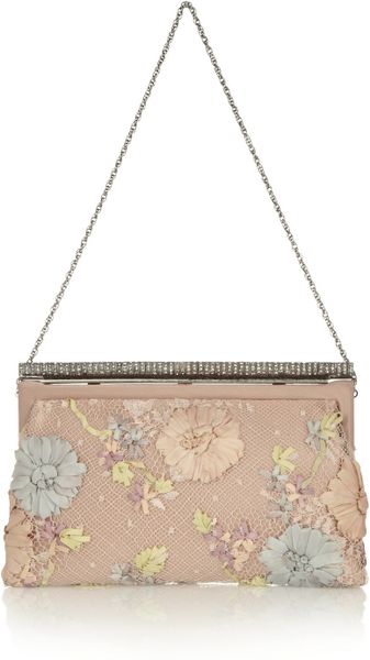 valentino floral clutch