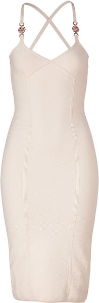 Versace Stretch Cotton Dress - Lyst